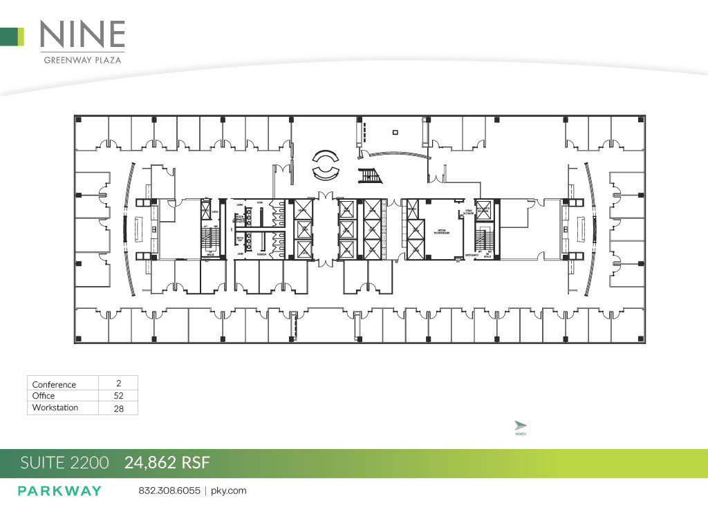 9 Greenway Plz, Houston, TX à louer Plan d  tage- Image 1 de 1