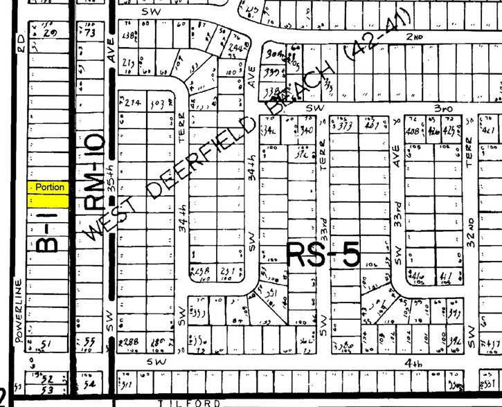 336 S Powerline Rd, Deerfield Beach, FL for sale - Plat Map - Image 2 of 4