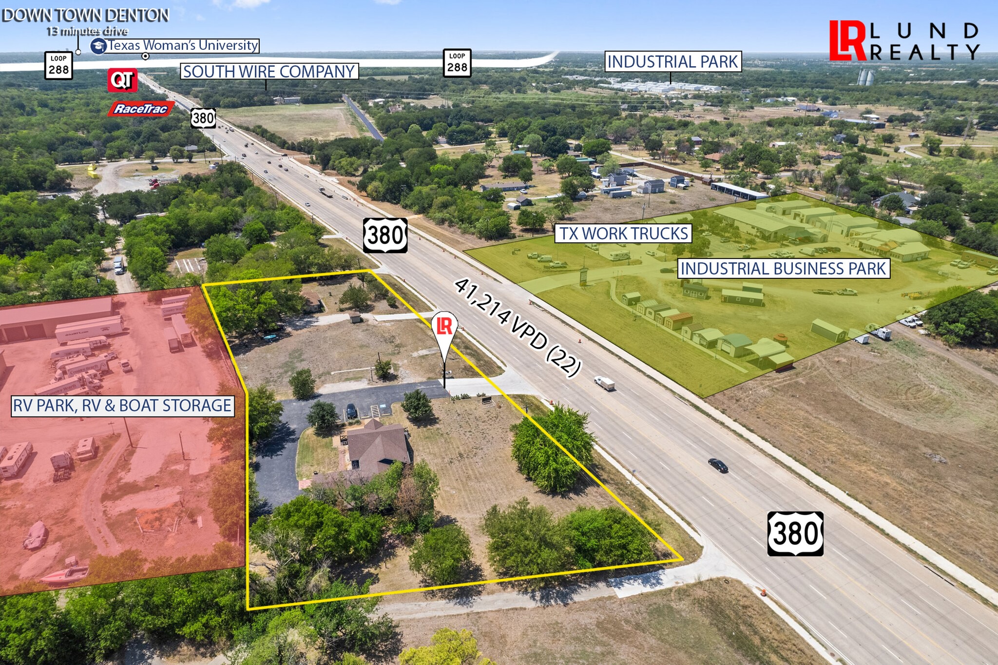 5118 E University Dr, Denton, TX for sale Aerial- Image 1 of 1