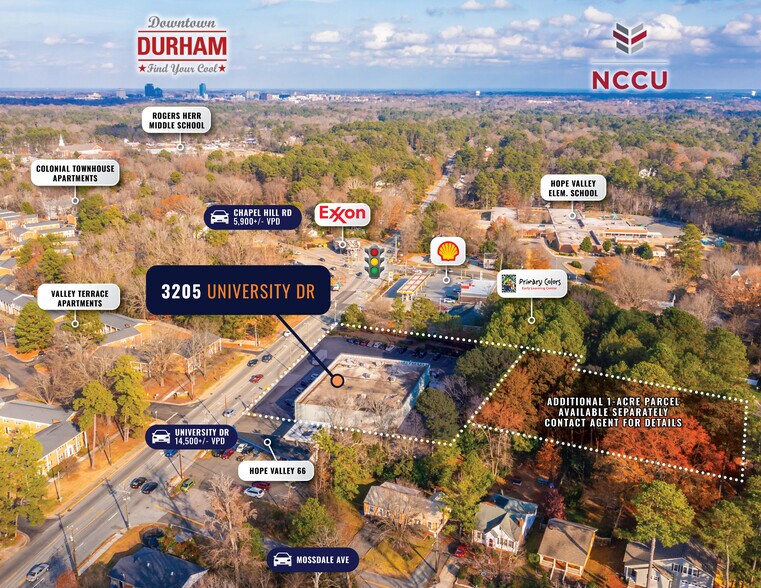 3205 University Dr, Durham, NC à vendre - Photo du bâtiment - Image 3 de 6