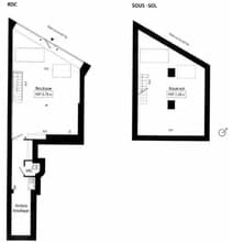 Retail in Paris for lease Floor Plan- Image 2 of 2