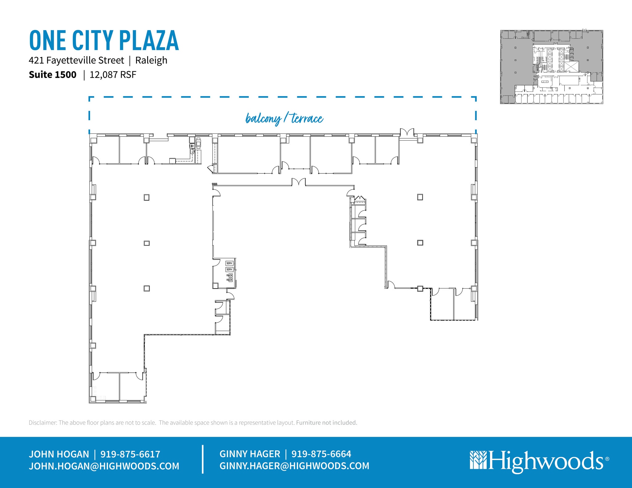 421 Fayetteville St, Raleigh, NC for lease Floor Plan- Image 1 of 2
