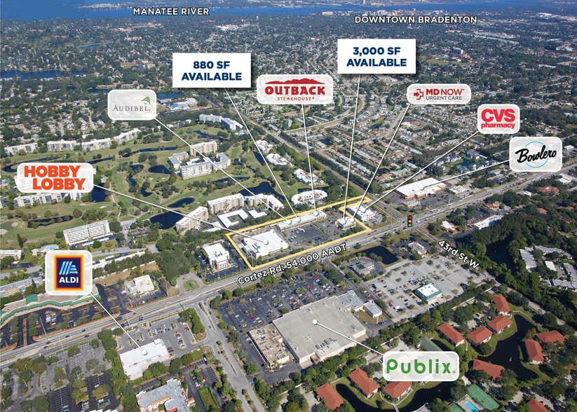 4402 Cortez Rd W, Bradenton, FL for lease - Aerial - Image 2 of 7