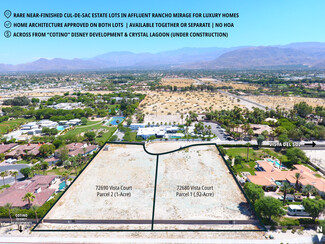 Plus de détails pour Vista Court 2 Near-Finished Cul-De-Sac Estate Lots, Rancho Mirage, CA - Terrain à vendre