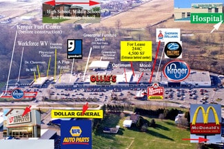 Plus de détails pour 252 Red Oaks Shopping Ctr, Lewisburg, WV - Bureau/Commerce de détail à louer