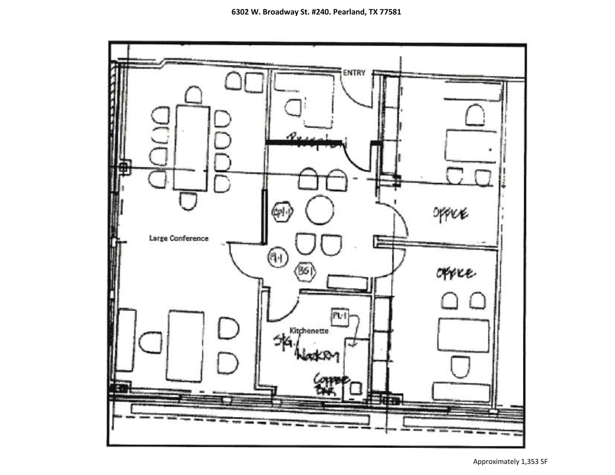 6302 W Broadway St, Pearland, TX for lease Site Plan- Image 1 of 9