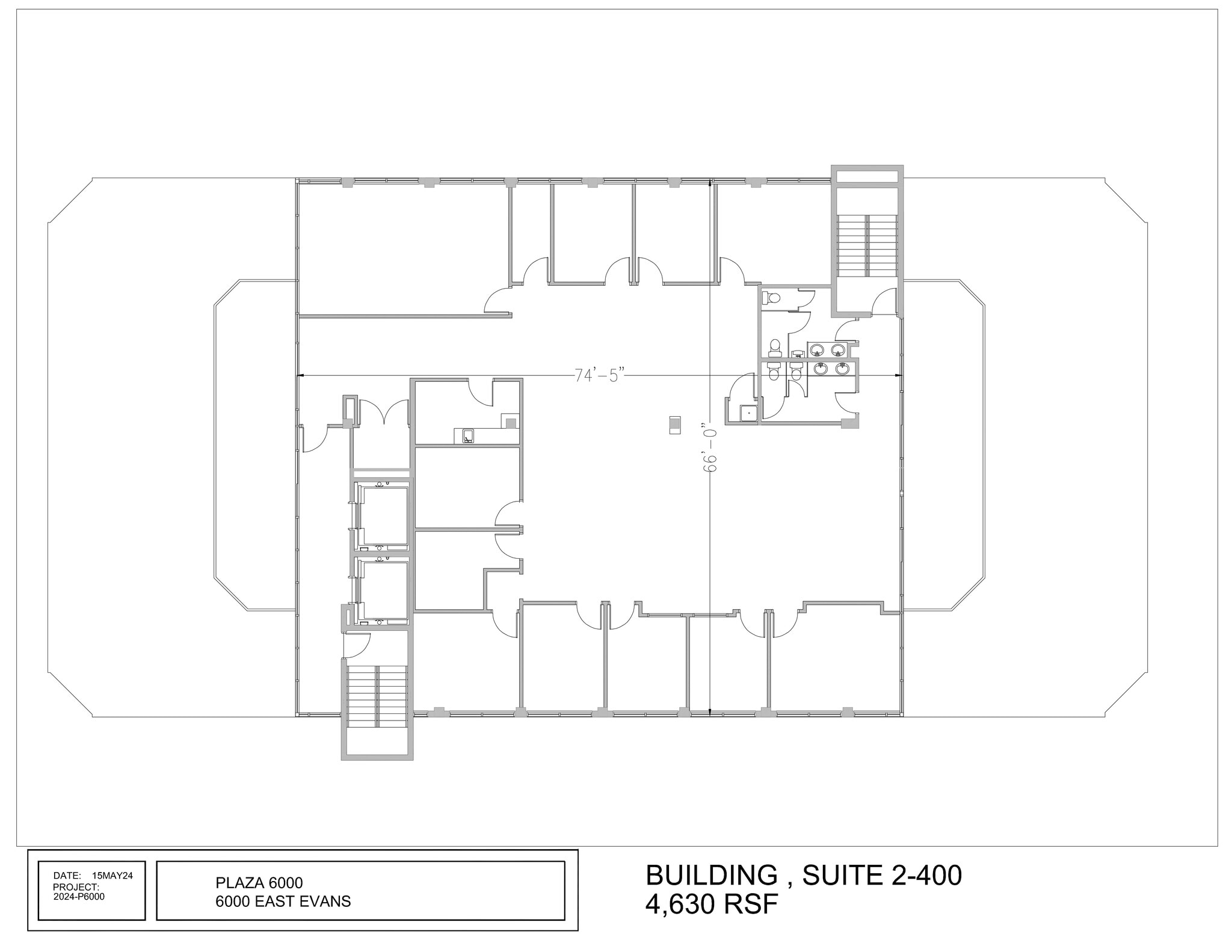 6000 E Evans Ave, Denver, CO à louer Plan de site- Image 1 de 1