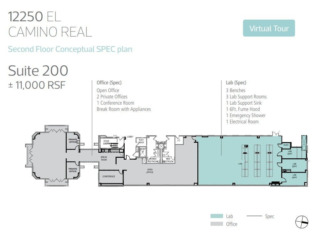 12250 El Camino Real, San Diego, CA à louer Plan d’étage- Image 1 de 1