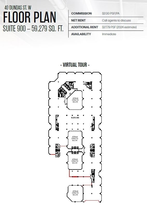 595 Bay St, Toronto, ON for lease Floor Plan- Image 1 of 1