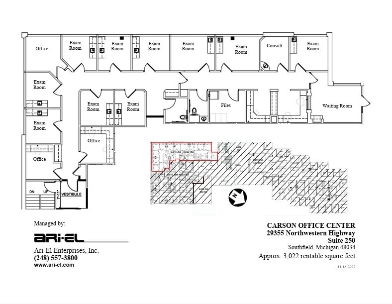 29355 Northwestern Hwy, Southfield, MI for lease Floor Plan- Image 1 of 5