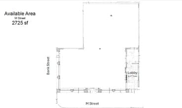 3325-3329 M St NW, Washington, DC for lease Floor Plan- Image 1 of 1