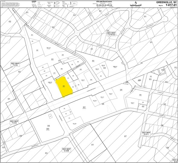 1220 W Wade Hampton Blvd, Greer, SC for sale Plat Map- Image 1 of 1