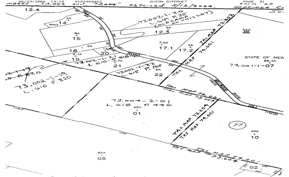 Route 8 & Millwood Hill Ln, Cold Brook, NY à louer - Plan cadastral - Image 1 de 1