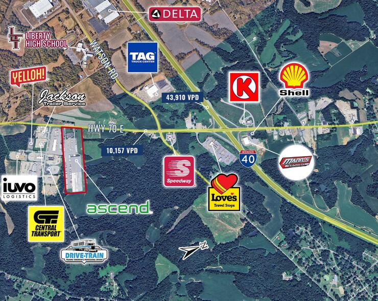 1980 Highway 70 E, Jackson, TN à louer - Aérien - Image 2 de 4