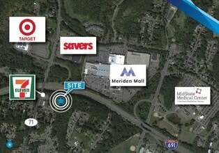 32 Edgewood St, Meriden, CT - Aérien  Vue de la carte