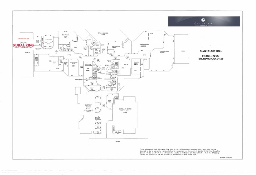 100 Mall Blvd, Brunswick, GA à louer - Plan de site - Image 1 de 13