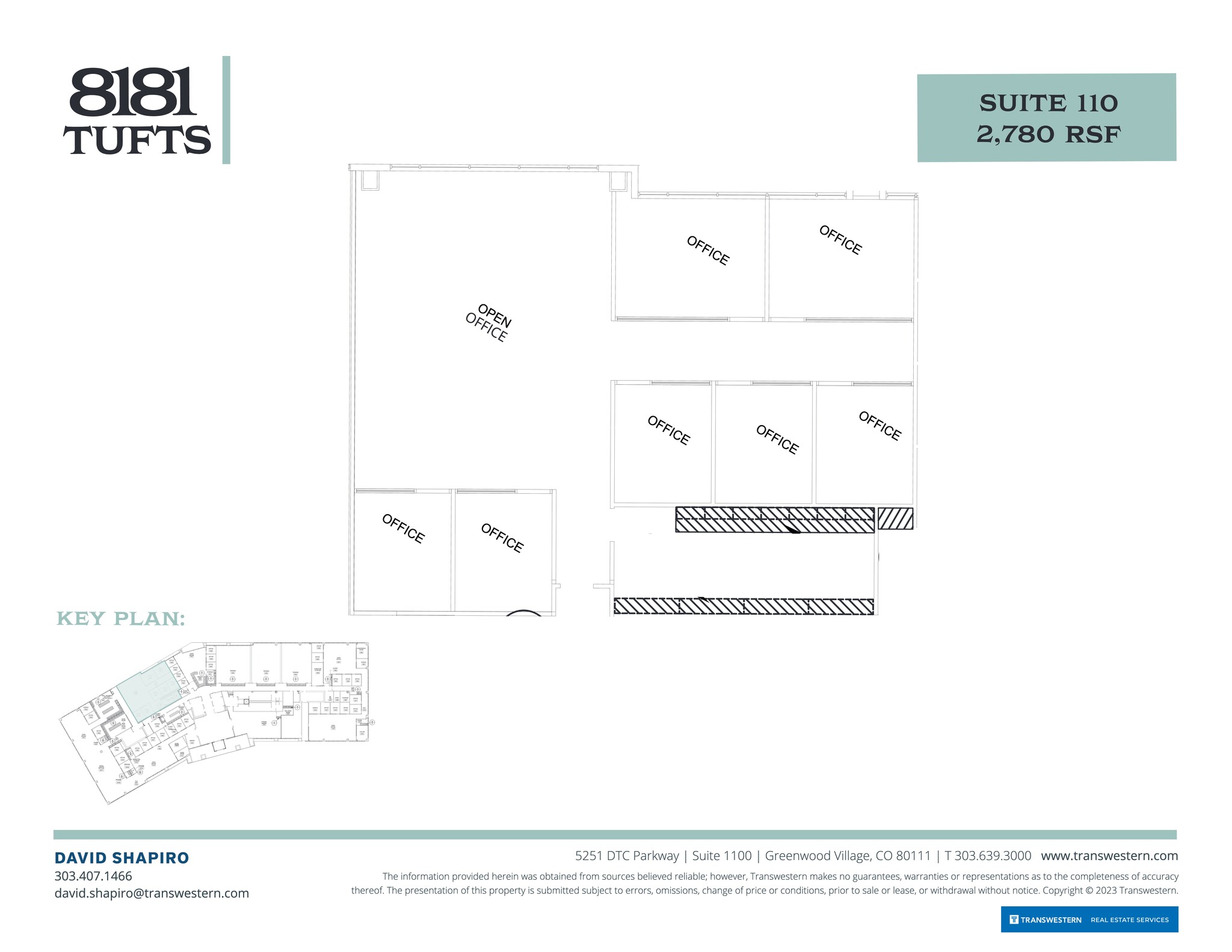 8181 E Tufts Ave, Denver, CO for lease Site Plan- Image 1 of 1
