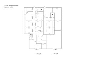 2727 W Southern Ave, Tempe, AZ à louer Plan d’étage- Image 1 de 1