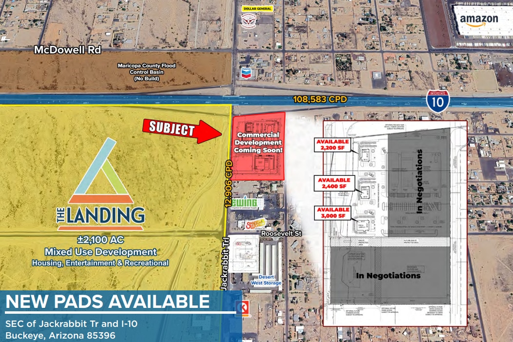 SEC Jackrabbit Trail & I-10, Buckeye, AZ for lease Building Photo- Image 1 of 2
