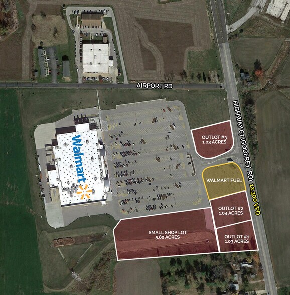 6660 Godfrey Rd, Godfrey, IL à vendre - Photo du bâtiment - Image 1 de 1