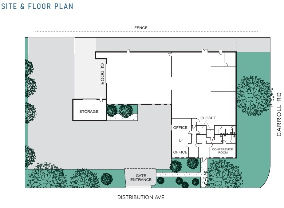 7355 Carroll Rd, San Diego, CA à louer Plan d’étage- Image 1 de 1