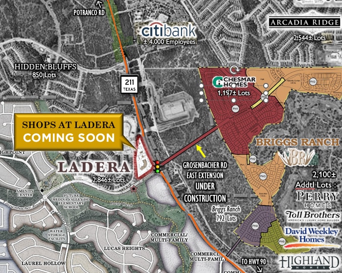 TX-211 & W. Grosenbacher Road, San Antonio, TX à vendre - Aérien - Image 3 de 5