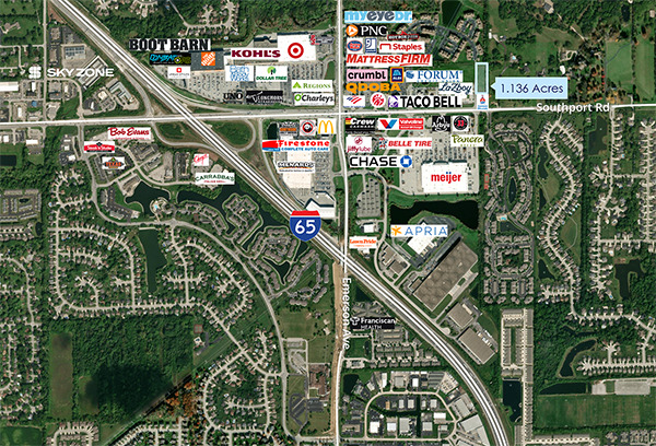 5350 E Southport Rd, Indianapolis, IN à vendre Aérien- Image 1 de 2