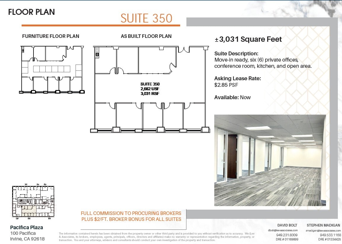 100 Pacifica, Irvine, CA à louer Plan d’étage- Image 1 de 1