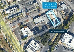201-203 E Broadway, Vista, CA - AÉRIEN  Vue de la carte