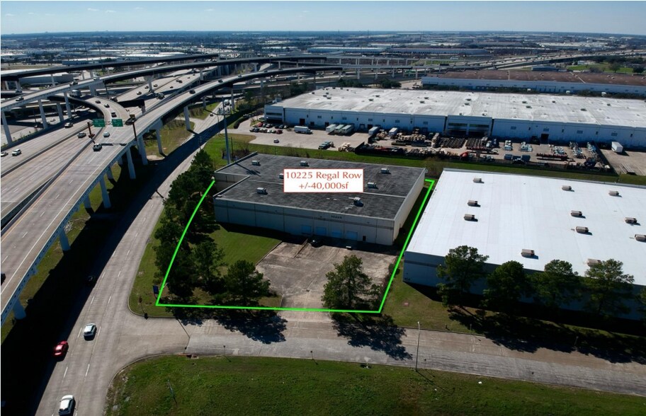 10225 Regal Row, Houston, TX for lease - Aerial - Image 2 of 3