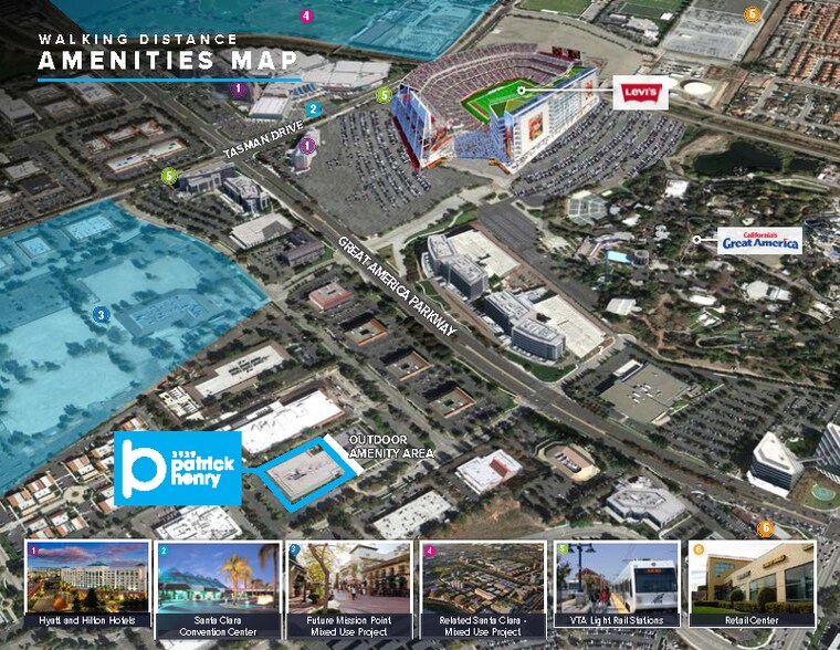 2901-2929 Patrick Henry Dr, Santa Clara, CA à louer - Aérien - Image 3 de 13