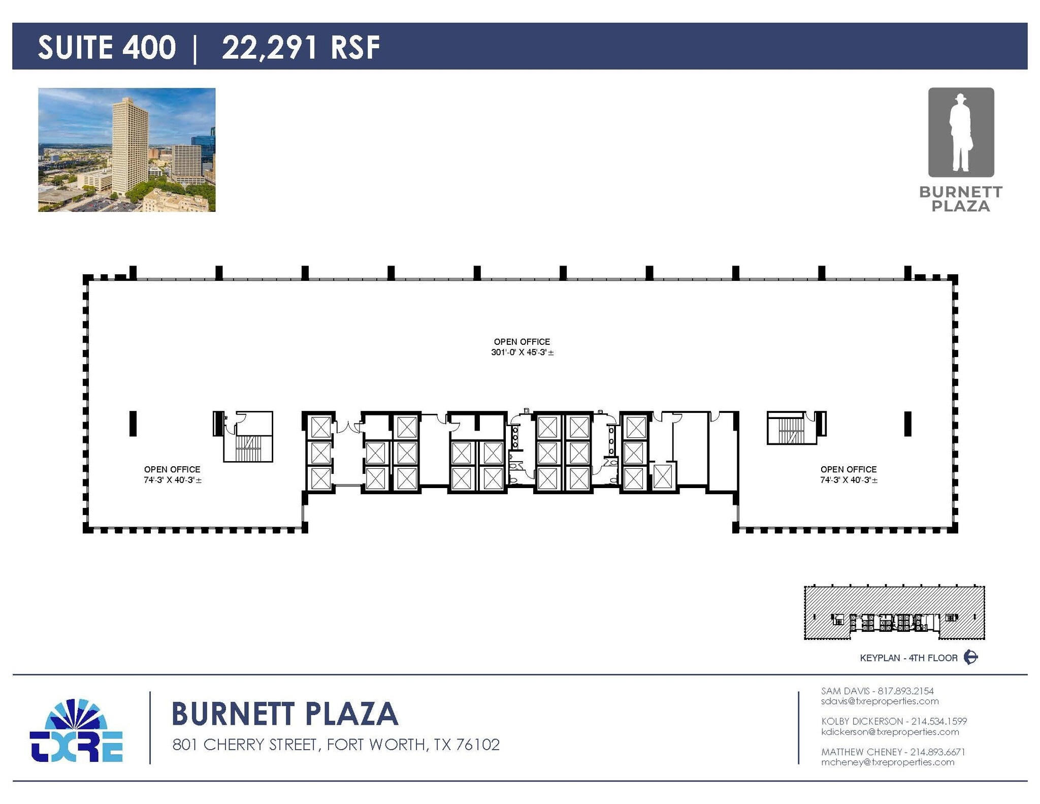 801 Cherry St, Fort Worth, TX for lease Floor Plan- Image 1 of 3