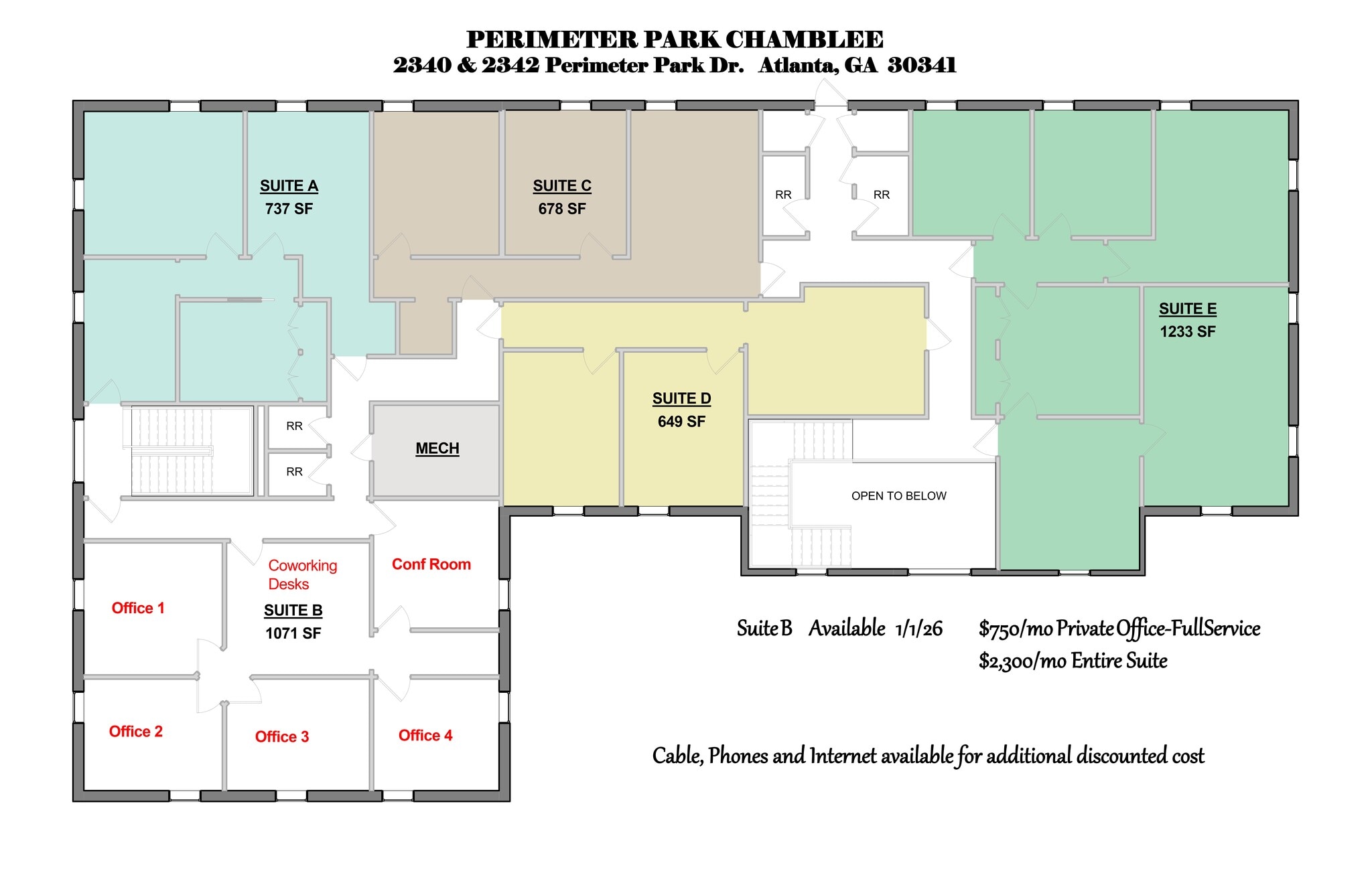2340 Perimeter Park Dr, Atlanta, GA for lease Site Plan- Image 1 of 1