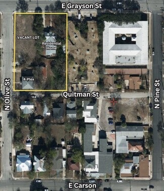 Plus de détails pour 802 E Grayson St, San Antonio, TX - Terrain à vendre