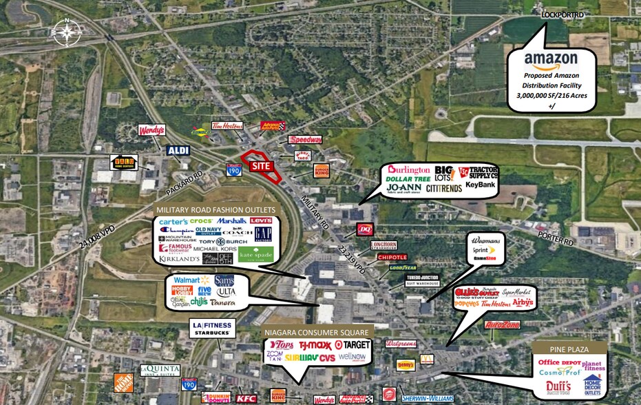 2590 Military Rd, Niagara Falls, NY for sale - Aerial - Image 2 of 5