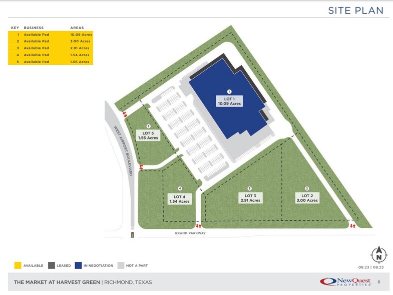 NWC W Grand Parkway S & W Airport Blvd, Richmond, TX à louer - Plan de site - Image 3 de 3