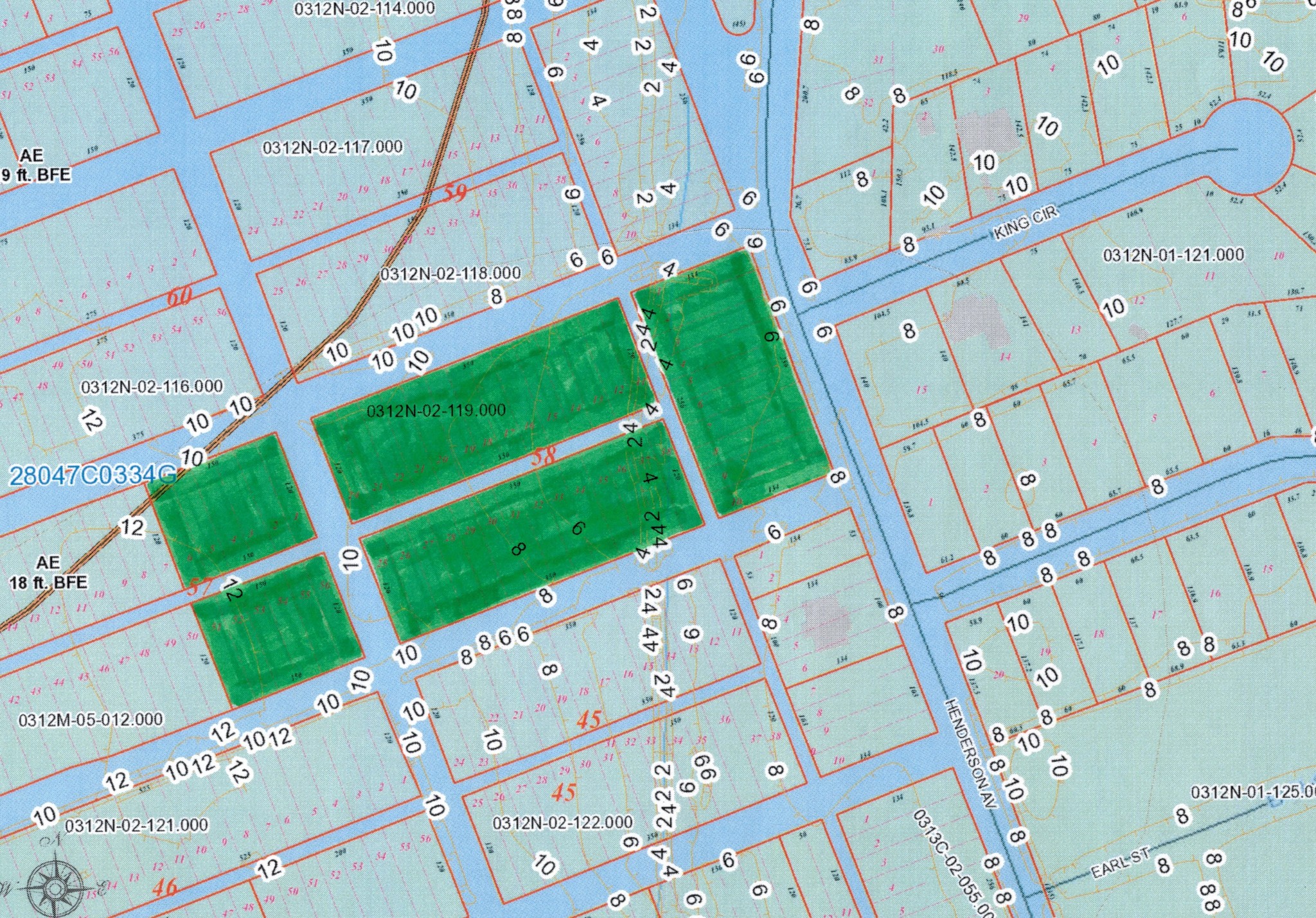 Henderson Ave, Pass Christian, MS à vendre Plan cadastral- Image 1 de 1