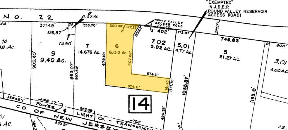 1457-1461 Route 22, Annandale, NJ à vendre - Plan cadastral - Image 2 de 5