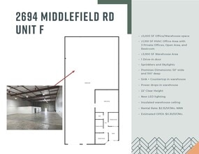 2682 Middlefield Rd, Redwood City, CA for lease Building Photo- Image 1 of 1
