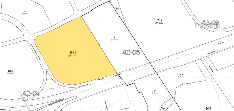 52 E Swedesford Rd, Malvern, PA for sale - Plat Map - Image 2 of 8