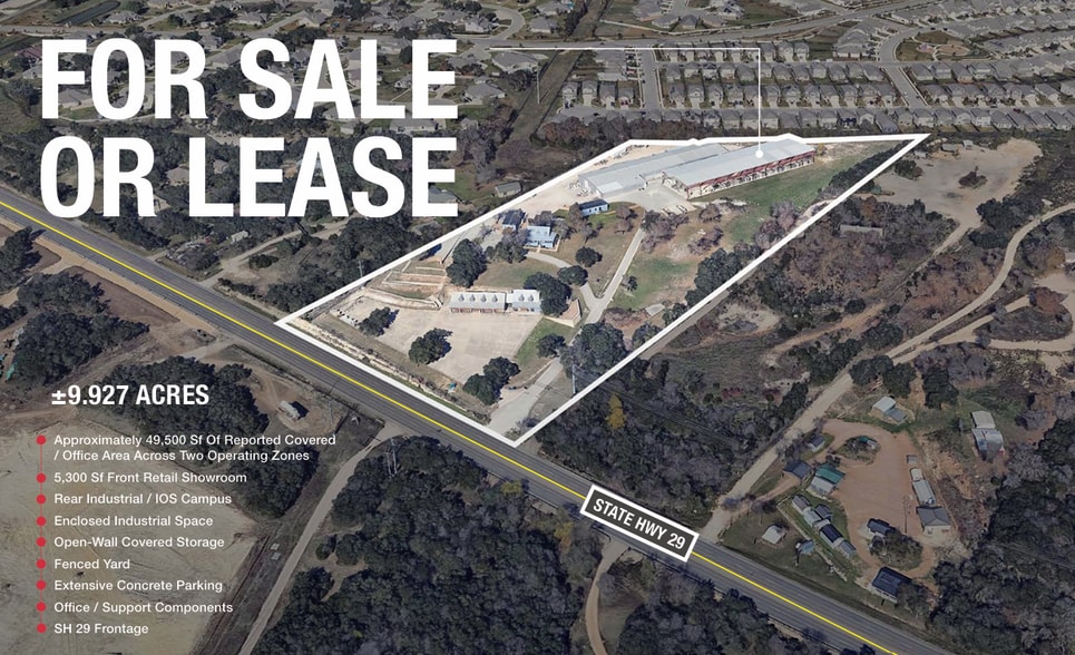 9850 W State Hwy 29, Georgetown, TX for lease - Primary Photo - Image 1 of 8