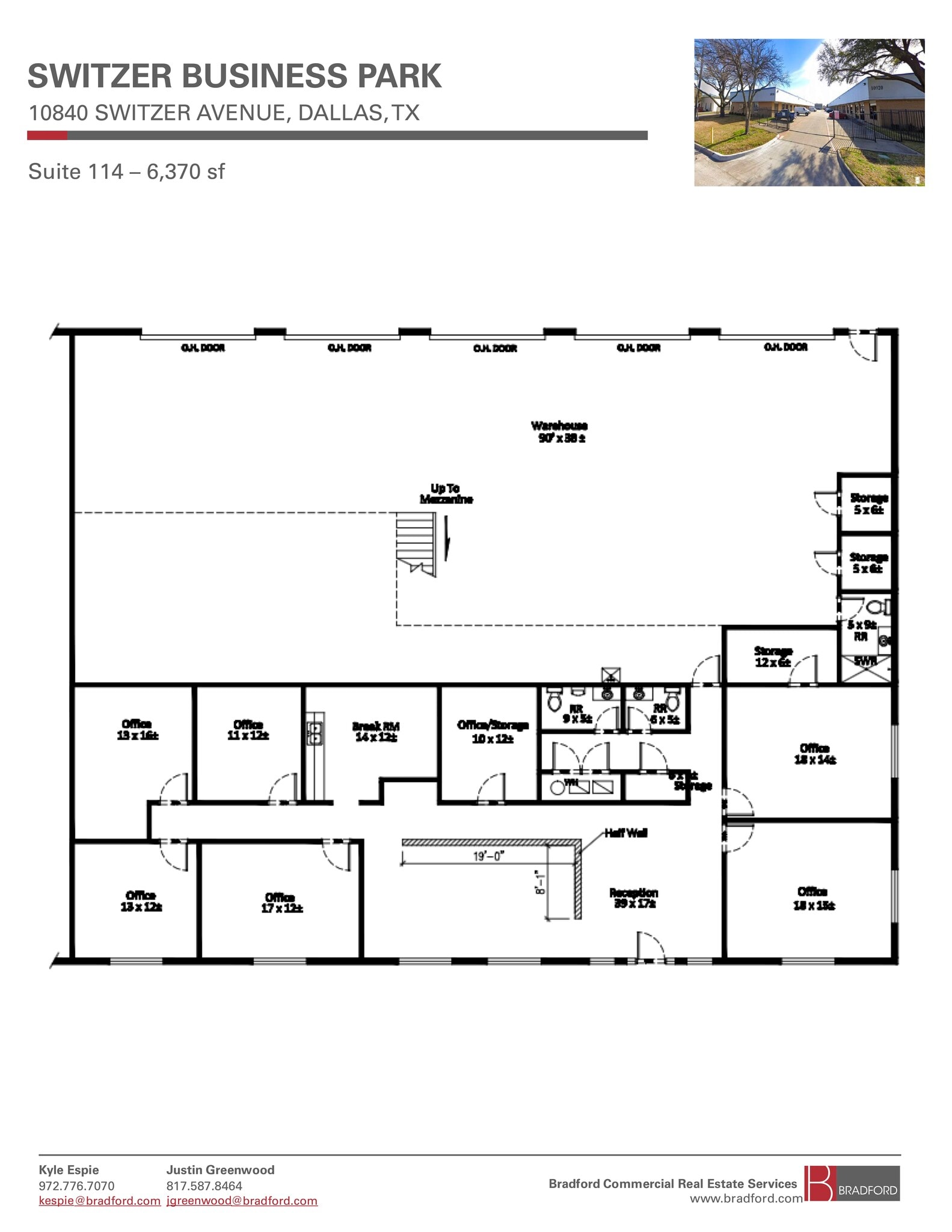 10930 Switzer Ave, Dallas, TX for lease Floor Plan- Image 1 of 1