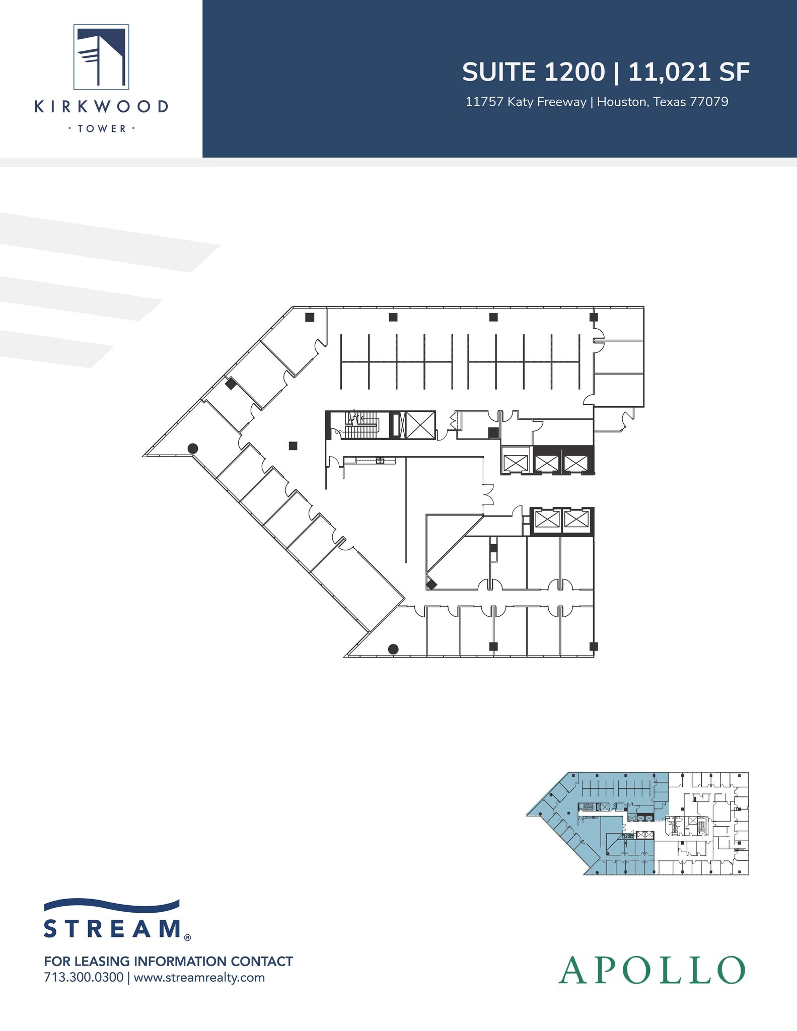 11757 Katy Fwy, Houston, TX for lease Floor Plan- Image 1 of 2