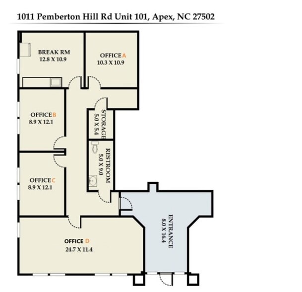 1011 Pemberton Hill Rd, Apex, NC for lease - Building Photo - Image 3 of 13
