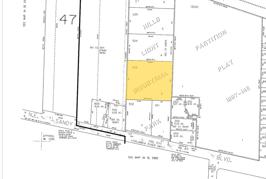 20437 NE Sandy Blvd, Fairview, OR for sale - Plat Map - Image 2 of 2