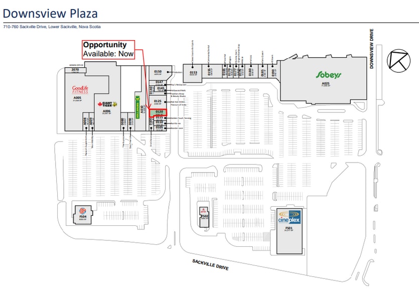 720 Sackville Dr, Halifax, NS for lease - Site Plan - Image 3 of 4