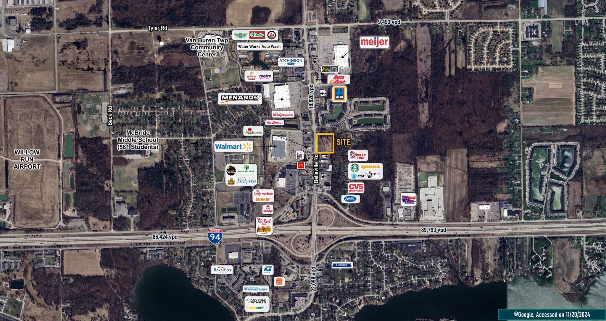 10401 Belleville Rd, Van Buren Twp, MI for lease Building Photo- Image 1 of 3