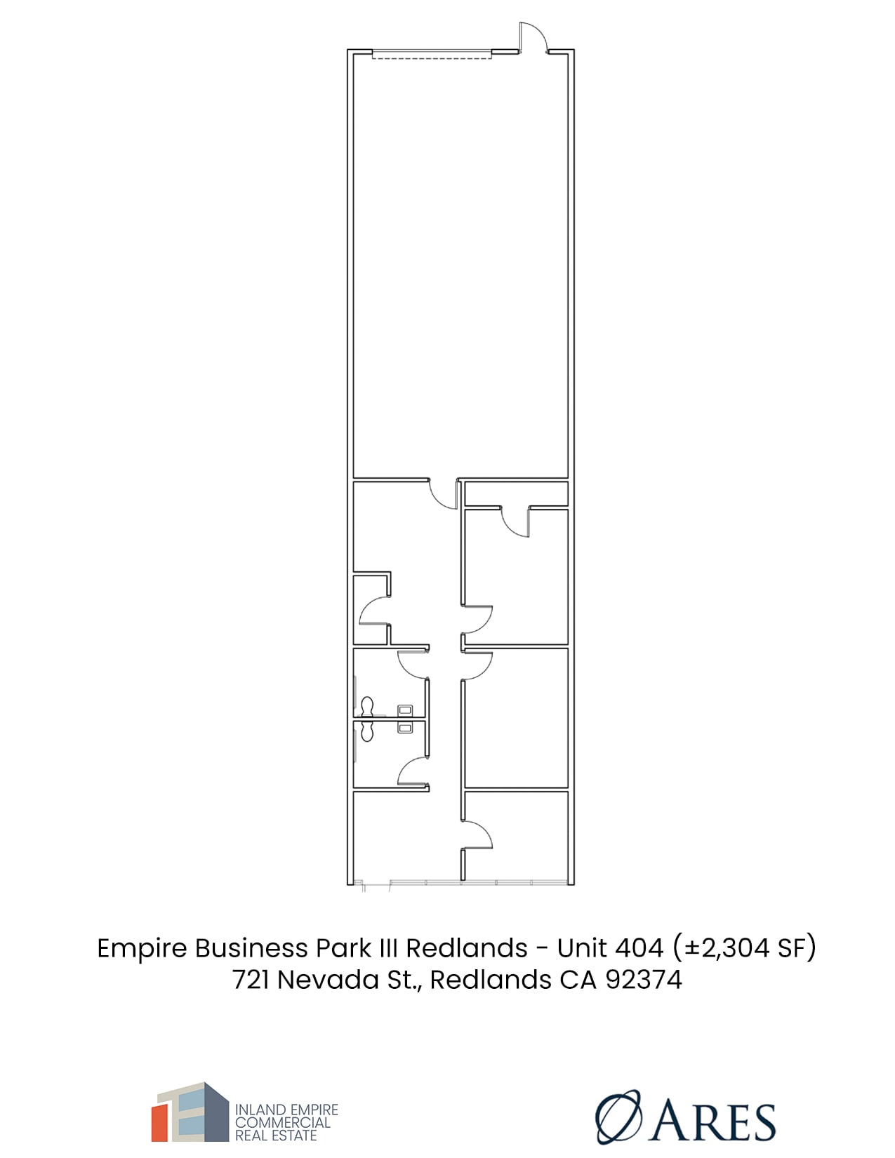 721 Nevada St, Redlands, CA à louer Plan d’étage- Image 1 de 2