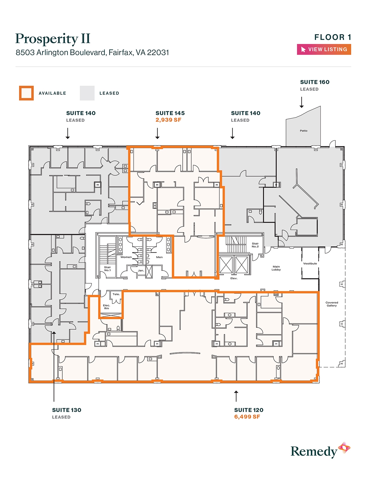 8501 Arlington Blvd, Merrifield, VA for lease Floor Plan- Image 1 of 1