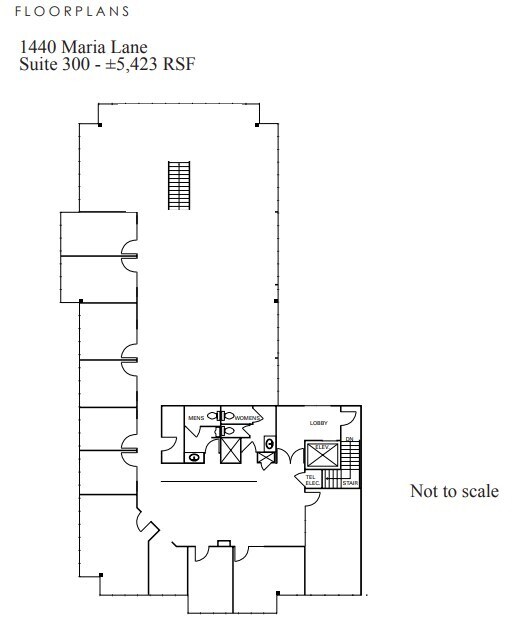 1440 Maria Ln, Walnut Creek, CA for lease Floor Plan- Image 1 of 1